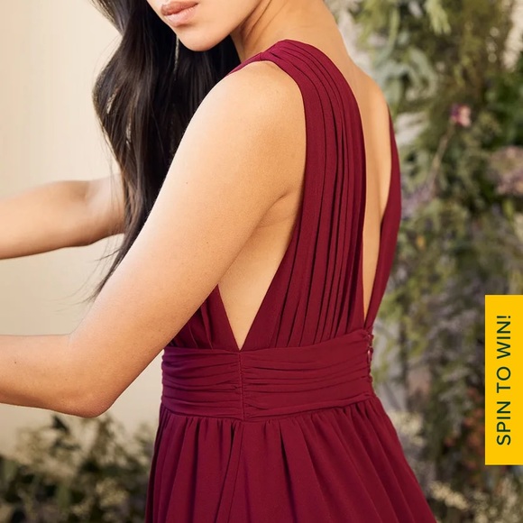 Lulus Dresses & Skirts - LULU’s Heavenly Hues Maxi Dress in colour burgundy | wedding guess dress